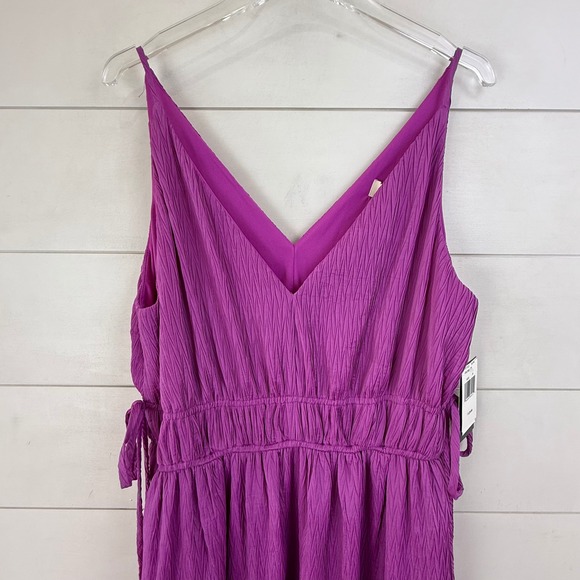 NEW TAYLOR ORCHID Maxi Dress V-Neck Sleeveless WOMEN 16 GREECIAN RESORT VACATION - Picture 3 of 14